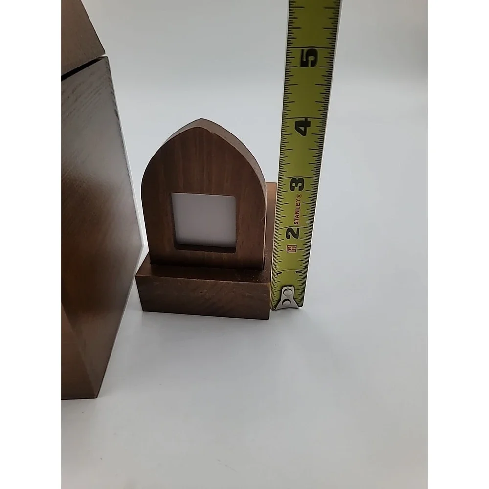 Pet Memorial Urn for Ashes Wood Keepsake Photo Box And Small Photo‎ Tombstone